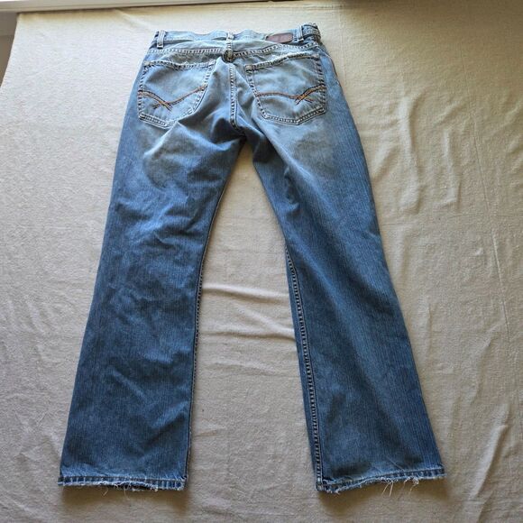 Buckle BKE Jeans Mens Size 32x30 Blue Denim Derek Stretch Bootleg Western - Picture 10 of 15
